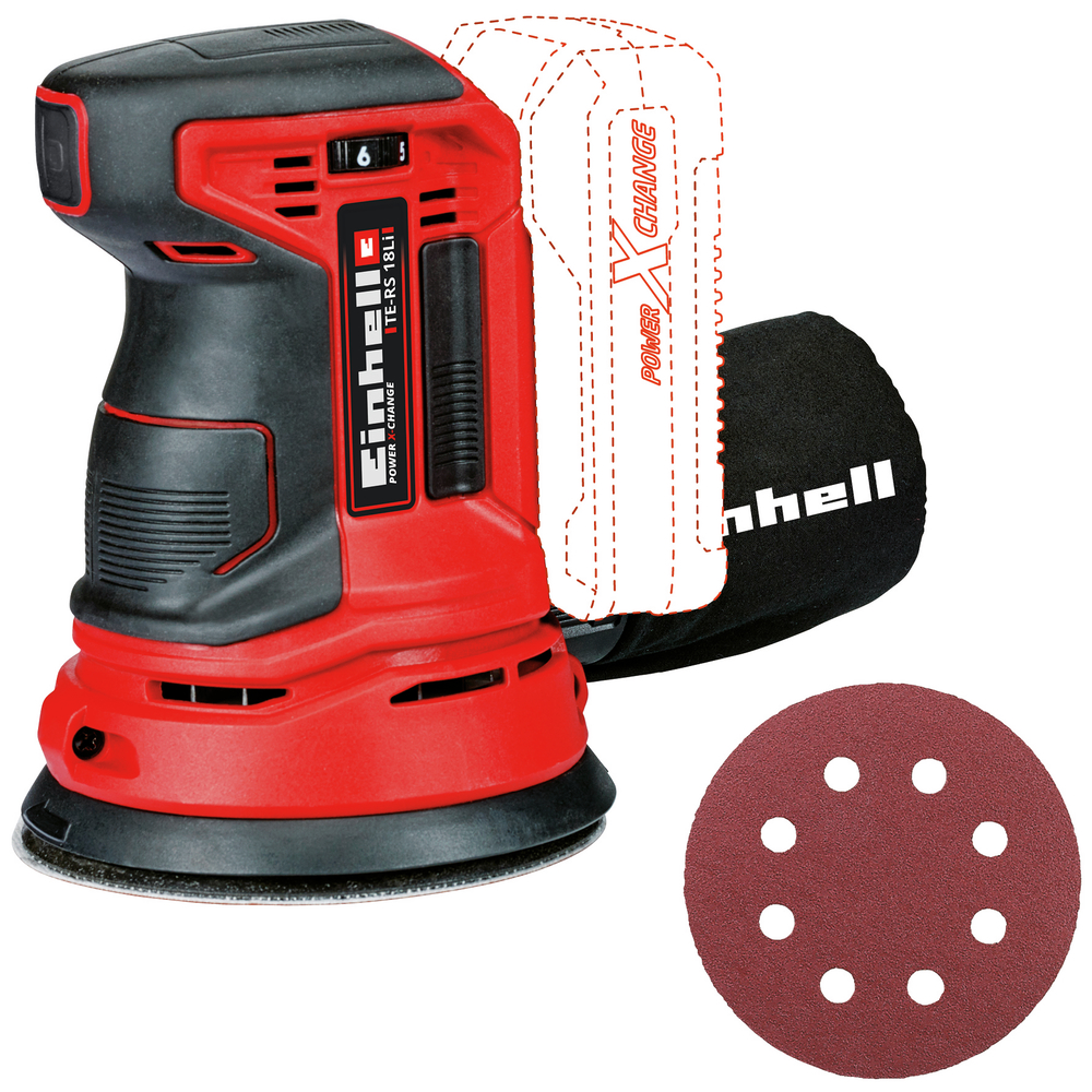 EINHELL Akku-Exzenterschleifer TE-RS 18 Li Solo 