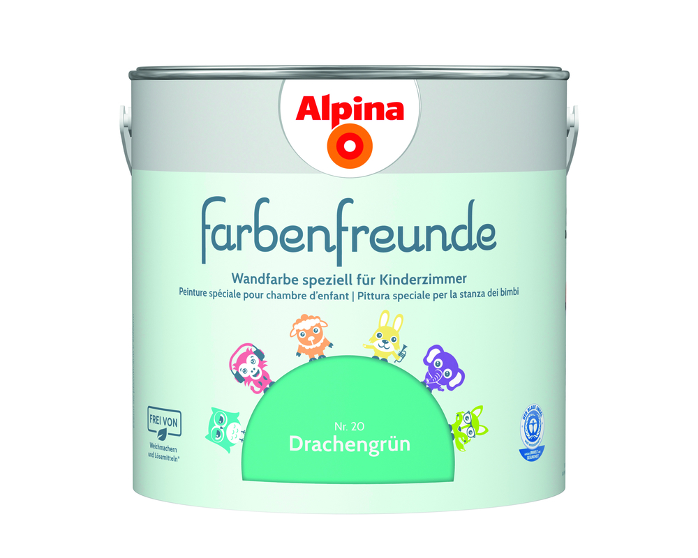 ALPINA FARBEN Wandfarbe Drachengrün 2,5L Alpina Farbenfreunde